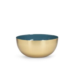 Abbott Collection Blue Enamel Serving Bowl - md