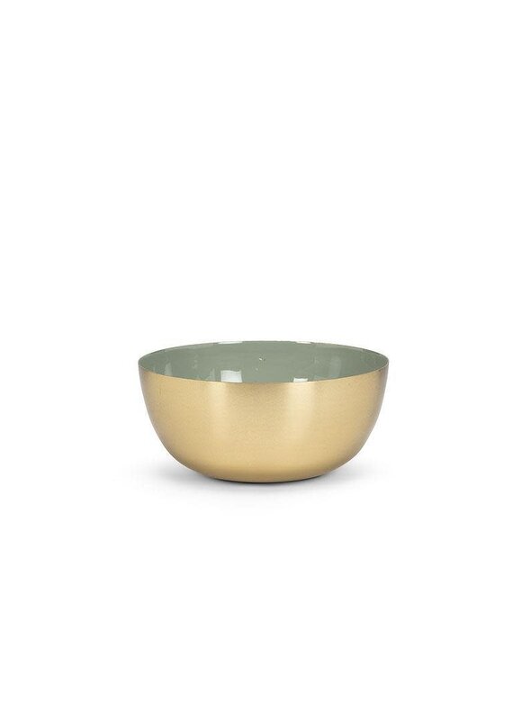 Abbott Collection Sage Green Enamel Serving Bowl - sm