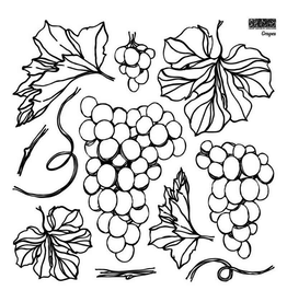 Iron Orchid Designs Grapes Decor Stamp | Iron Orchid Designs 12"x12"