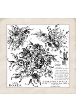 Iron Orchid Designs Rose Toile Decor Stamp | Iron Orchid Designs 12"x12"