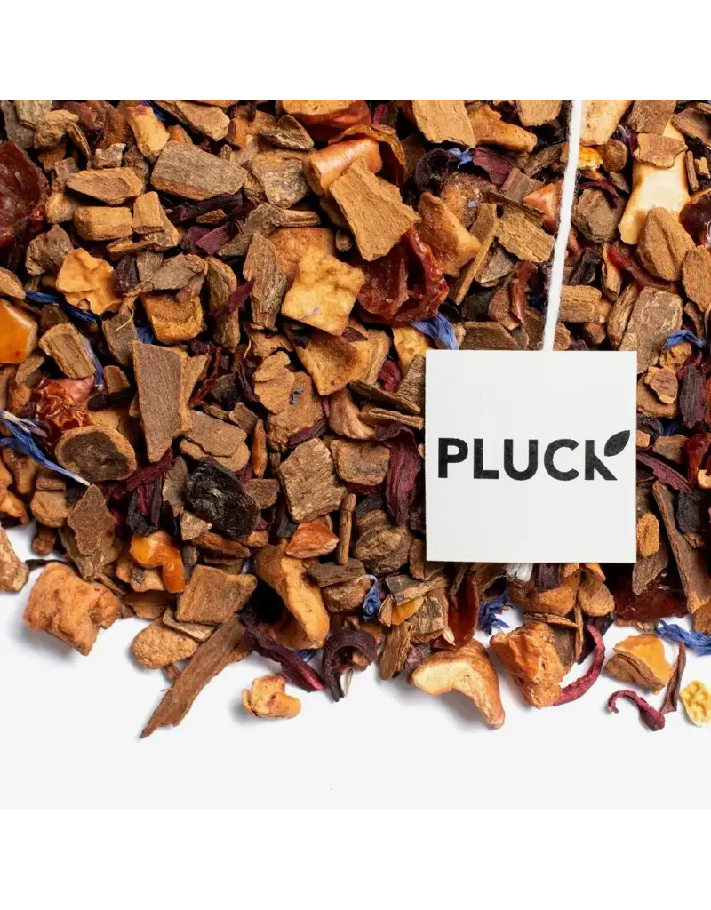Pluck Tea Apple Crumble | Glass Jar of Tea Bags 20 Servings