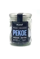 Pluck Tea Orange Pekoe Medium (organic) | Glass Jar of Tea Bags 20 Servings