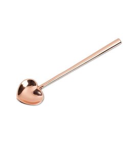 Abbott Collection Rose Gold Heart Spoon – Small Heart-Shaped Stainless Steel Spoon | Elegant Entertaining