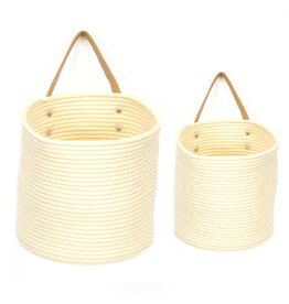 Round Hanging Cotton Basket