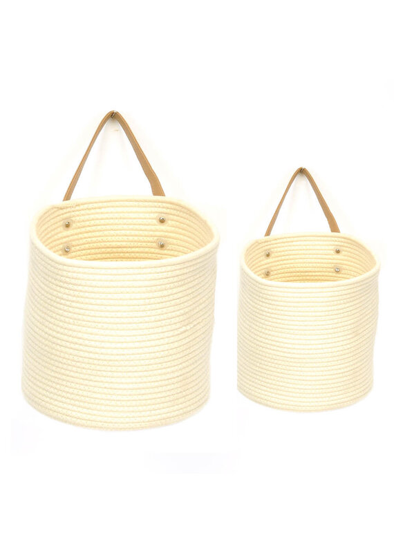 Round Hanging Cotton Basket