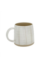 Indaba Trading Co. Sandstone Stoneware Mug | Stripe