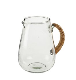 Indaba Trading Co. Konos Glass Carafe with Caned Handle
