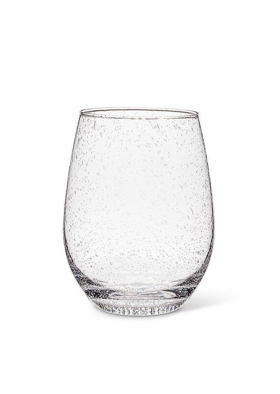 Abbott Collection Seeded Stemless Wine Glass
