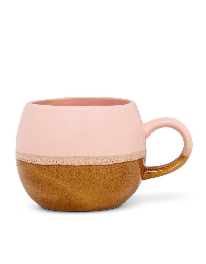 Abbott Collection Ball Mug in Pink & Toffee Glaze