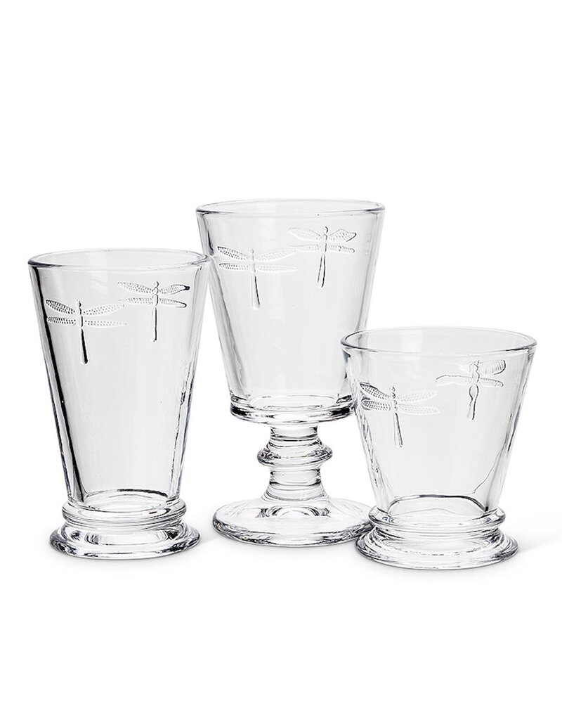 Abbott Collection Dragonfly Wine Glass