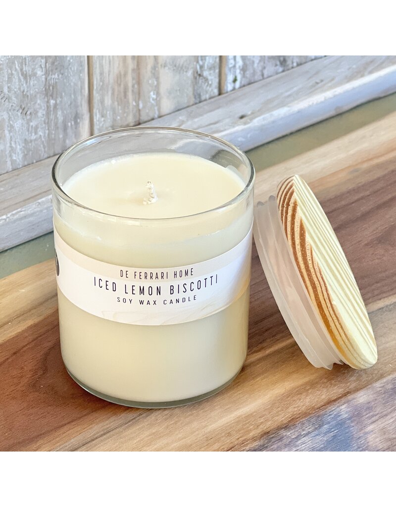 DeFerrari Candles Iced Lemon Biscotti Apothecary Soy Wax Candle