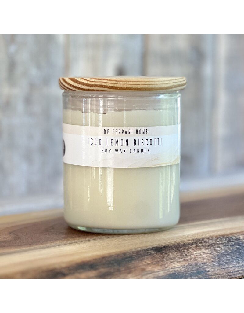 DeFerrari Candles Iced Lemon Biscotti Apothecary Soy Wax Candle