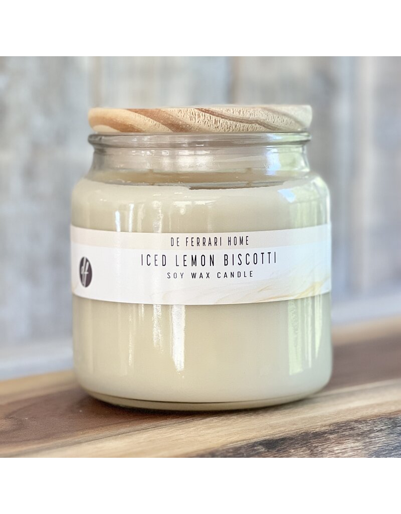 DeFerrari Candles Limoncello & Almond Apothecary Coconut Soy Wax Candle