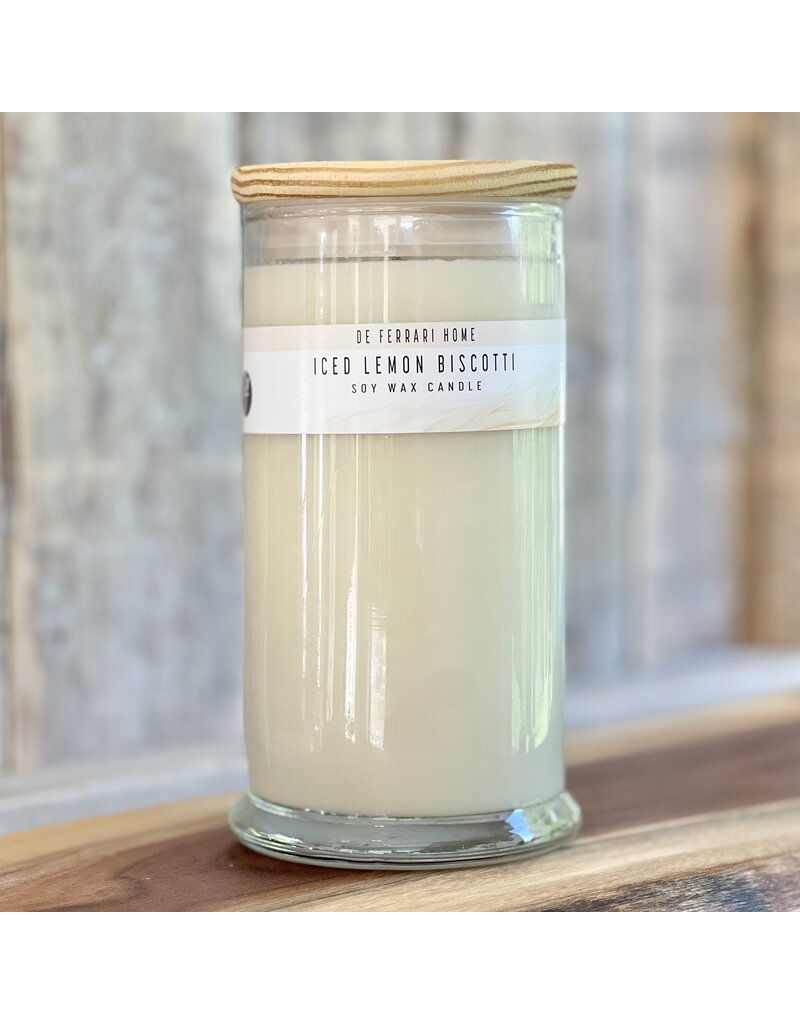 DeFerrari Candles Iced Lemon Biscotti Apothecary Soy Wax Candle