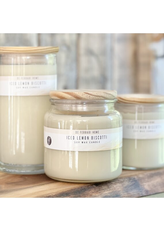 DeFerrari Candles Limoncello & Almond Apothecary Coconut Soy Wax Candle