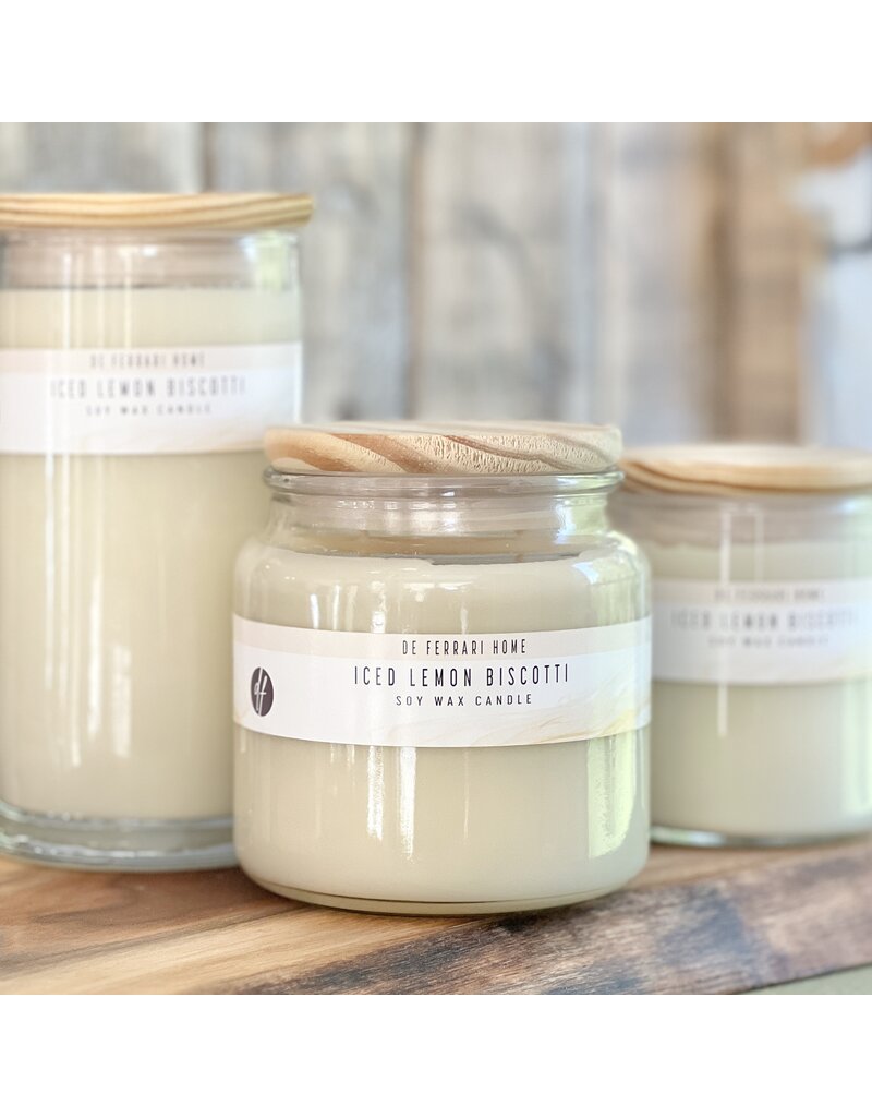DeFerrari Candles Limoncello & Almond Apothecary Coconut Soy Wax Candle