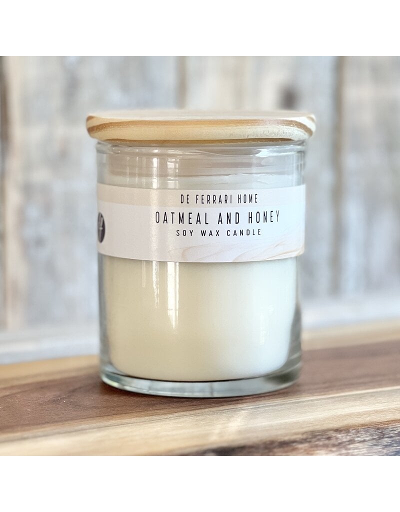 DeFerrari Candles Oatmeal and Honey Apothecary Soy Wax Candle