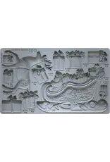 Iron Orchid Designs Santa's Sleigh *Limited Edition IOD Decor Mould (6″x10″)