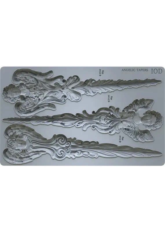 Iron Orchid Designs Angelic Tapers *Limited Edition IOD Decor Mould (6″x10″)