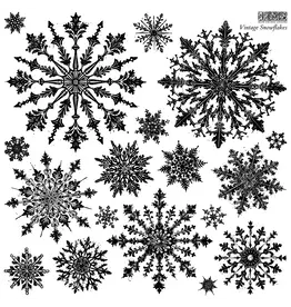 Iron Orchid Designs Vintage Snowflake *Limited Edition Decor Stamp | Iron Orchid Designs 12"x12"