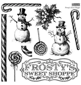 Iron Orchid Designs Frosty's Sweet Shoppe *Limited Edition Decor Stamp | Iron Orchid Designs 12"x12"