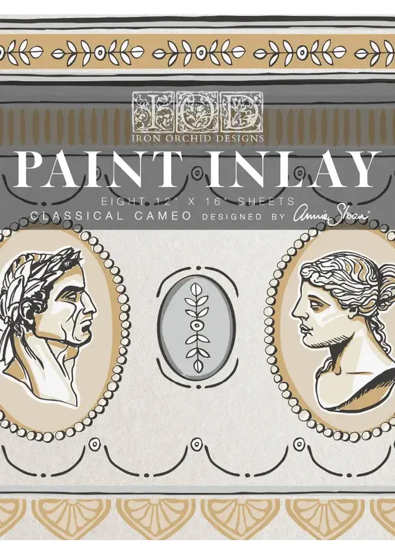 Iron Orchid Designs Classical Cameo (eight sheet 12"x16") Paint Inlay | Iron Orchid Designs