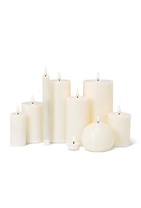 Abbott Collection Flameless LED Ball Candle | Off White