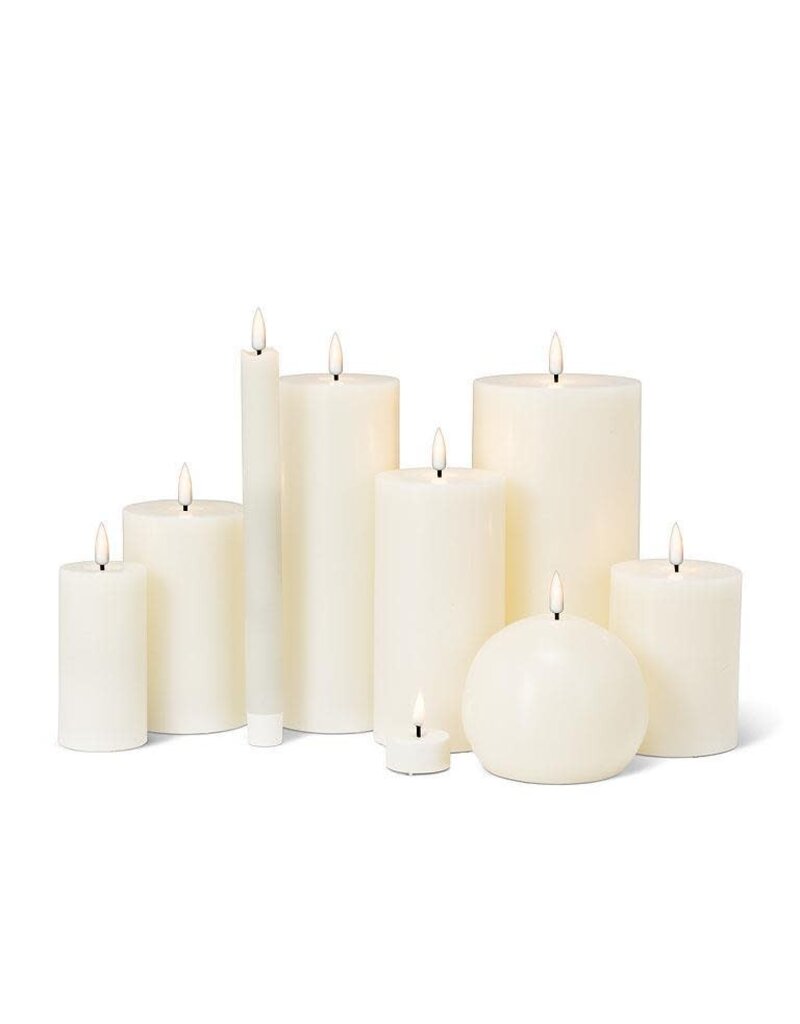 Abbott Collection Flameless LED Ball Candle | Off White
