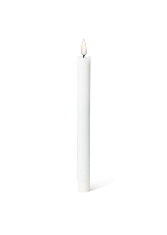 Abbott Collection Flameless LED Taper Candle. Set of 2 | White