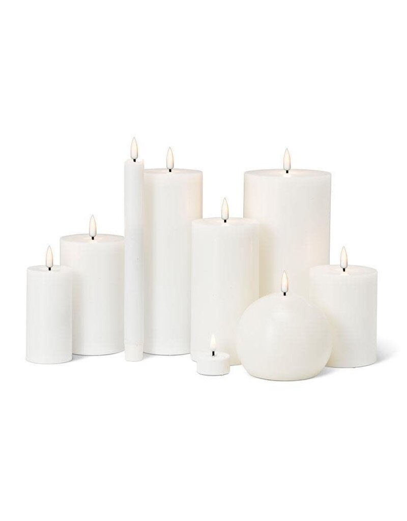 Abbott Collection Flameless LED Taper Candle. Set of 2 | White