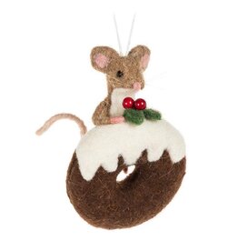 Abbott Collection Mouse on Iced Donut Ornament