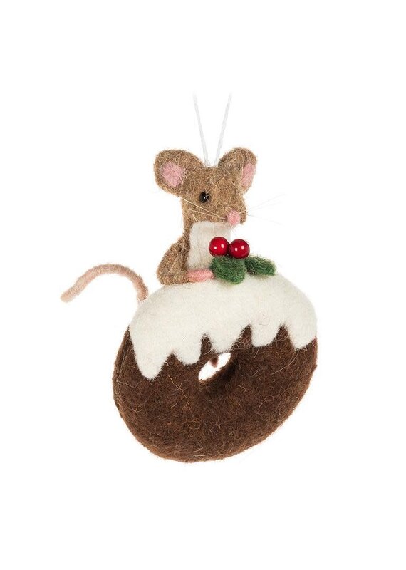 Abbott Collection Mouse on Iced Donut Ornament