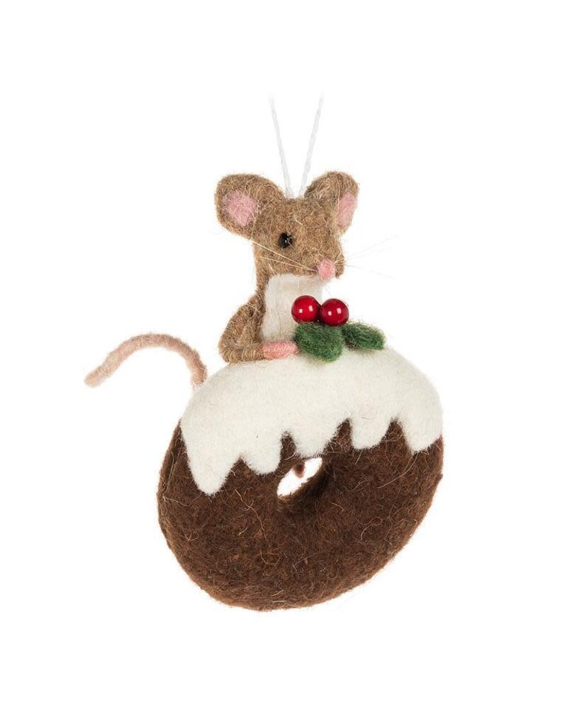 Abbott Collection Mouse on Iced Donut Ornament