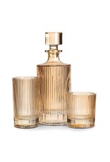 Abbott Collection Vertical Optic Decanter in Amber
