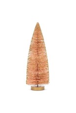 Abbott Collection Dusty Pink Brush Tree with Glitter | Lg