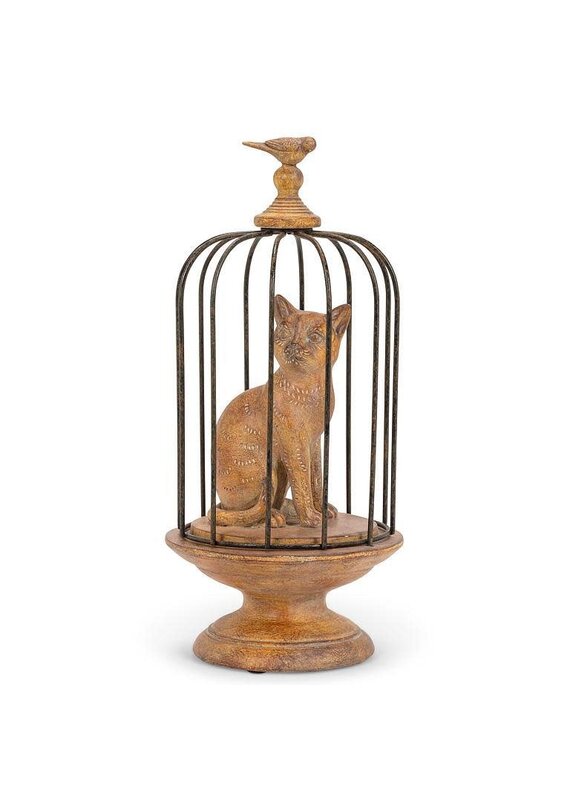 Abbott Collection The Curious Cat in a Birdcage