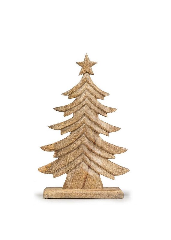 Abbott Collection Mango Wood Carved Tree | Sm