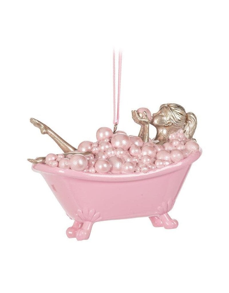 Abbott Collection Pink Bubblebath Ornament