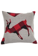 Brunelli Buffalo Plaid Deer Toss Cushion by Brunelli