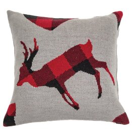 Brunelli Buffalo Plaid Deer Toss Cushion by Brunelli