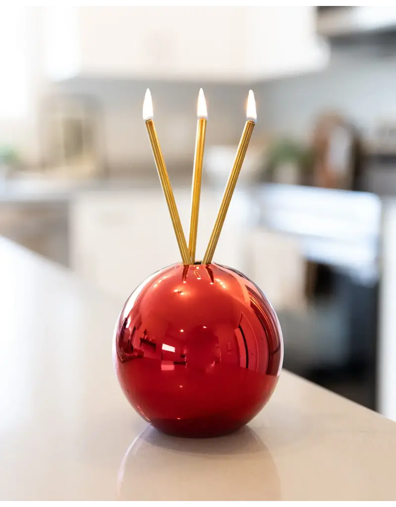 Everlasting Candle Neva Red Metallic | Everlasting Candle