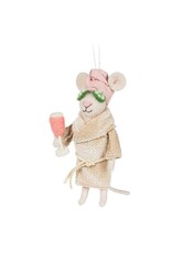 Abbott Collection Spa Mouse with Cucumbers Ornament