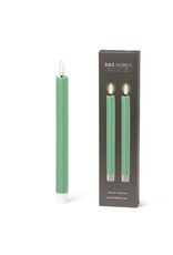 Abbott Collection Flameless LED Taper Candle Set of 2 | Sage Green