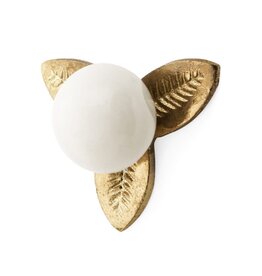 adv Ceramic & Brass Flower Knob