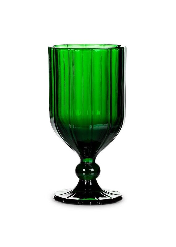 Abbott Collection Panel Goblet | Green
