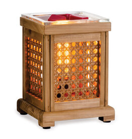 sds Wood & Cane Style Bulb Illumination Fragrance Warmer