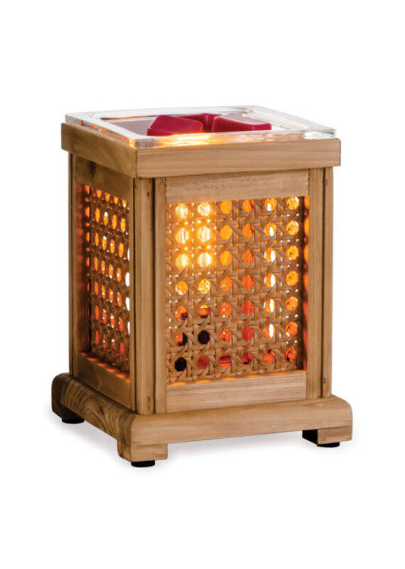 sds Wood & Cane Style Bulb Illumination Fragrance Warmer