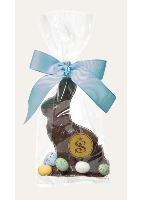 Saxon Chocolates Dark Chocolate Small Solid Bunny with Mini Eggs