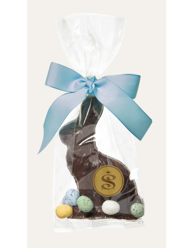 Saxon Chocolates Dark Chocolate Small Solid Bunny with Mini Eggs