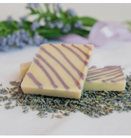 Saxon Chocolates Lemon & Lavender White Chocolate Bark
